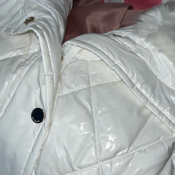 ♠️kate spade Quilted Feather & Down Puffer Coat, Cream Combo NWT - Picture 10 of 14